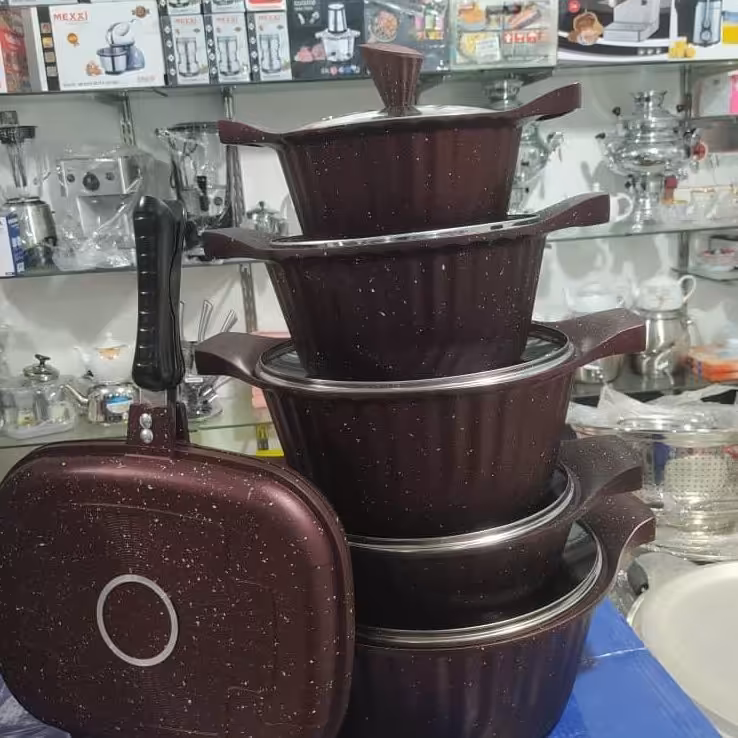 سرویس قابلمه چدن گرانیت