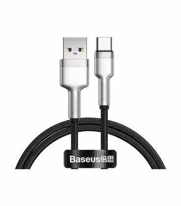 کابل Type C فست شارژ باسئوس مدل Cafule Series Metal CATJK-01 طول 25 سانتی متر