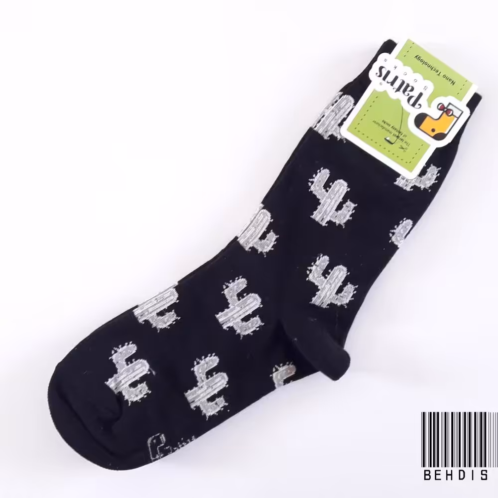 جوراب ساقدار کاکتوس مشکی