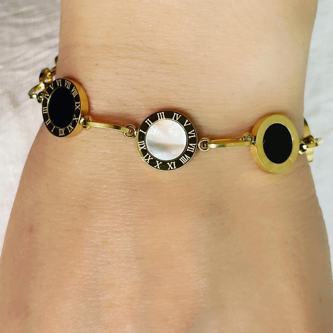 دستبند استیل قفلی کیفیت عالی رنگ ثابت 