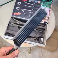 سرویس چاقو ساطور حرفه ای مارک evcriverh 6پارچه رنگ مشکی