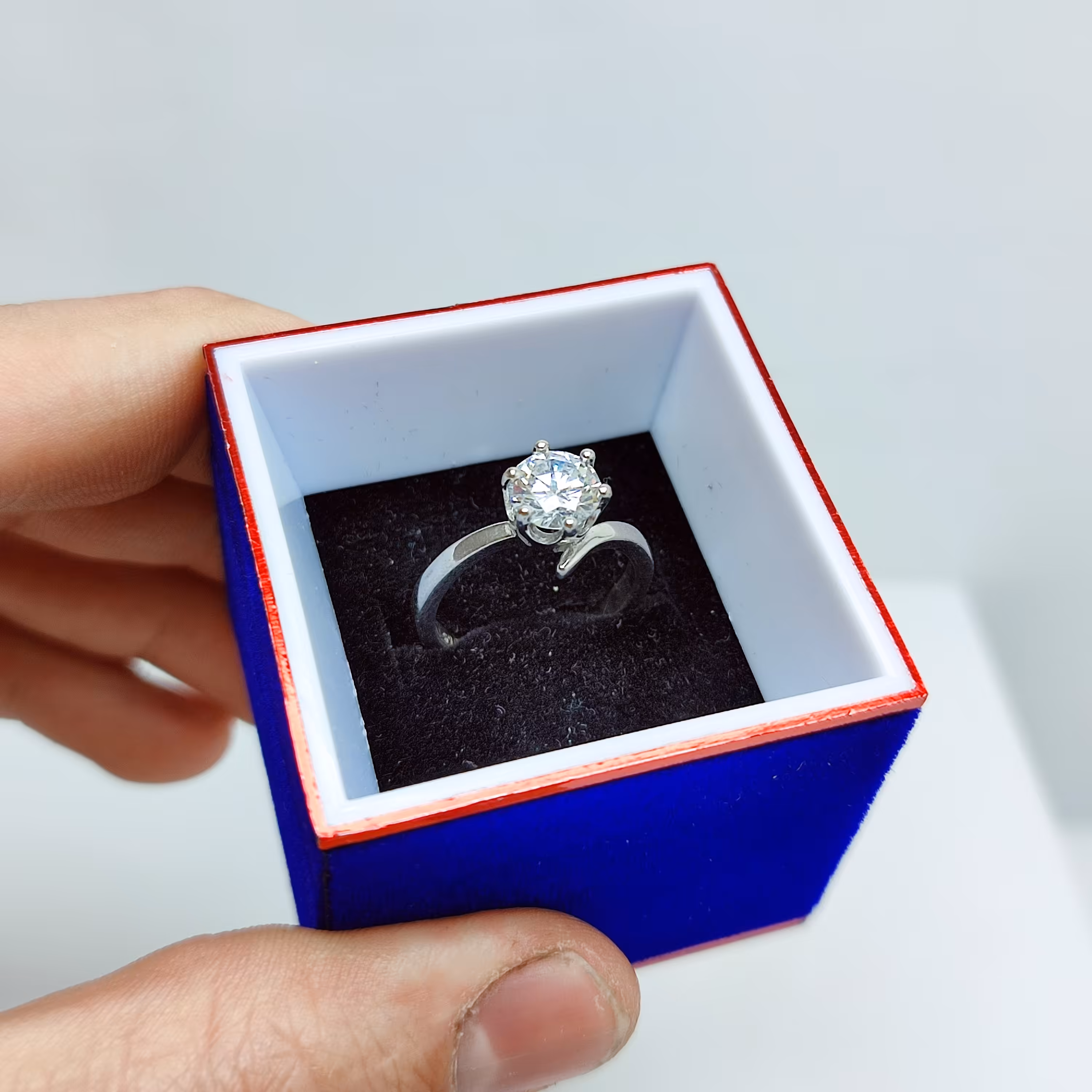 انگشتر نقره خارجی زنانه 