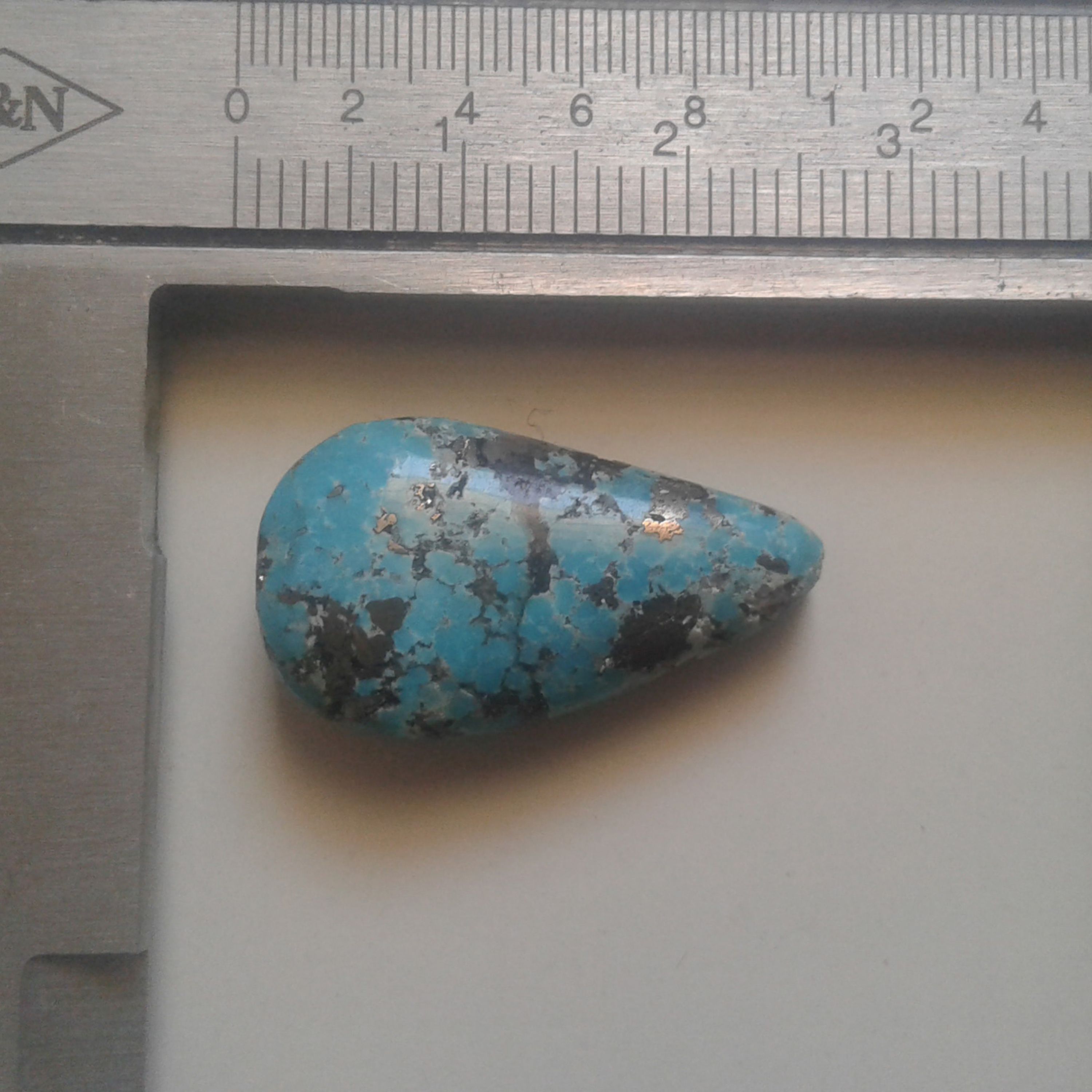 فیروزه طبیعی کرمان تراش اشکی کد GM-T0016