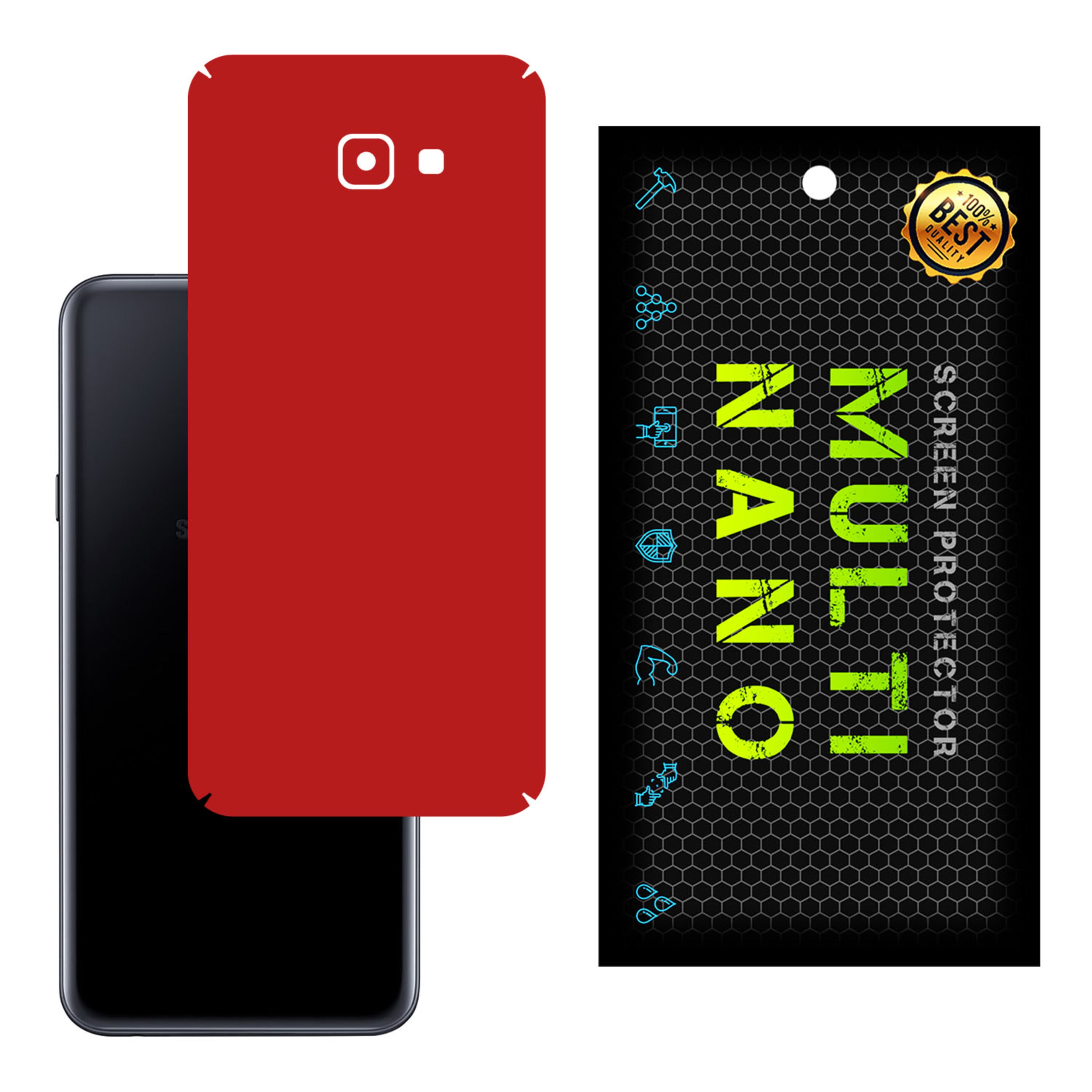 برچسب پوششی MultiNano مدل X-F1M-Red برای پشت موبایل  سامسونگJ4 Core