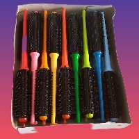 شانه مو فر پیچ دسته رنگی   برس پیچ دم باریک