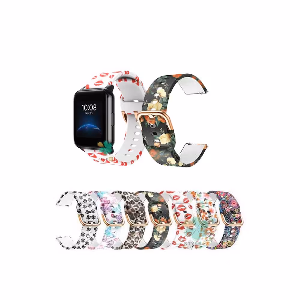 بند ساعت ریلمی واچ Realme Watch 2 سیلیکونی طرح ‌دار