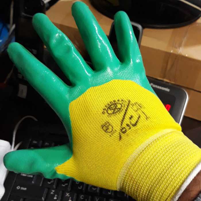 دستکش نیتریل استاد کار  تک سلفون (12جفتی) 