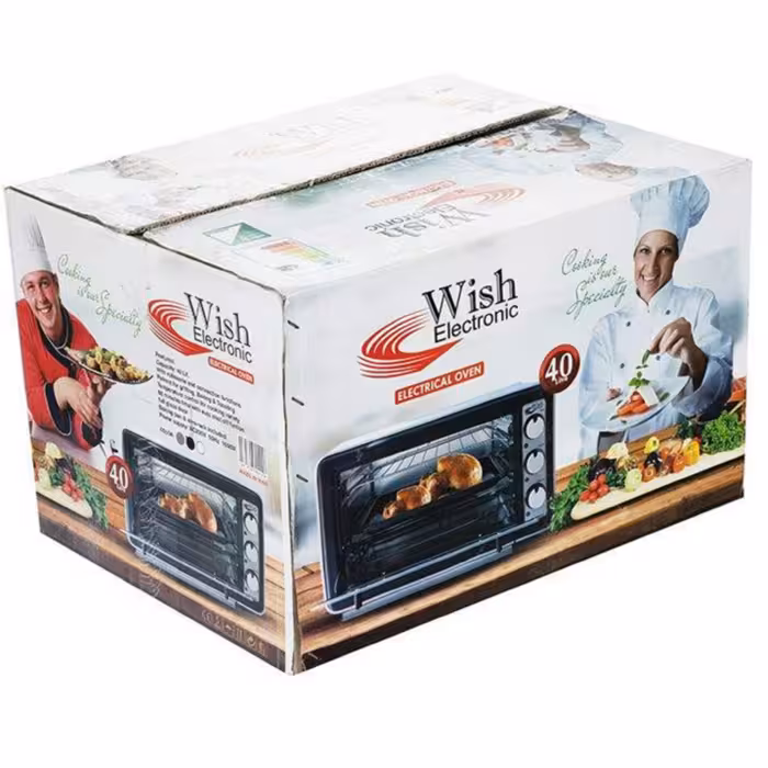 آون توستر تستر ویش الکترونیک wish 40 لیتری ساخت ایران با ارسال رایگان