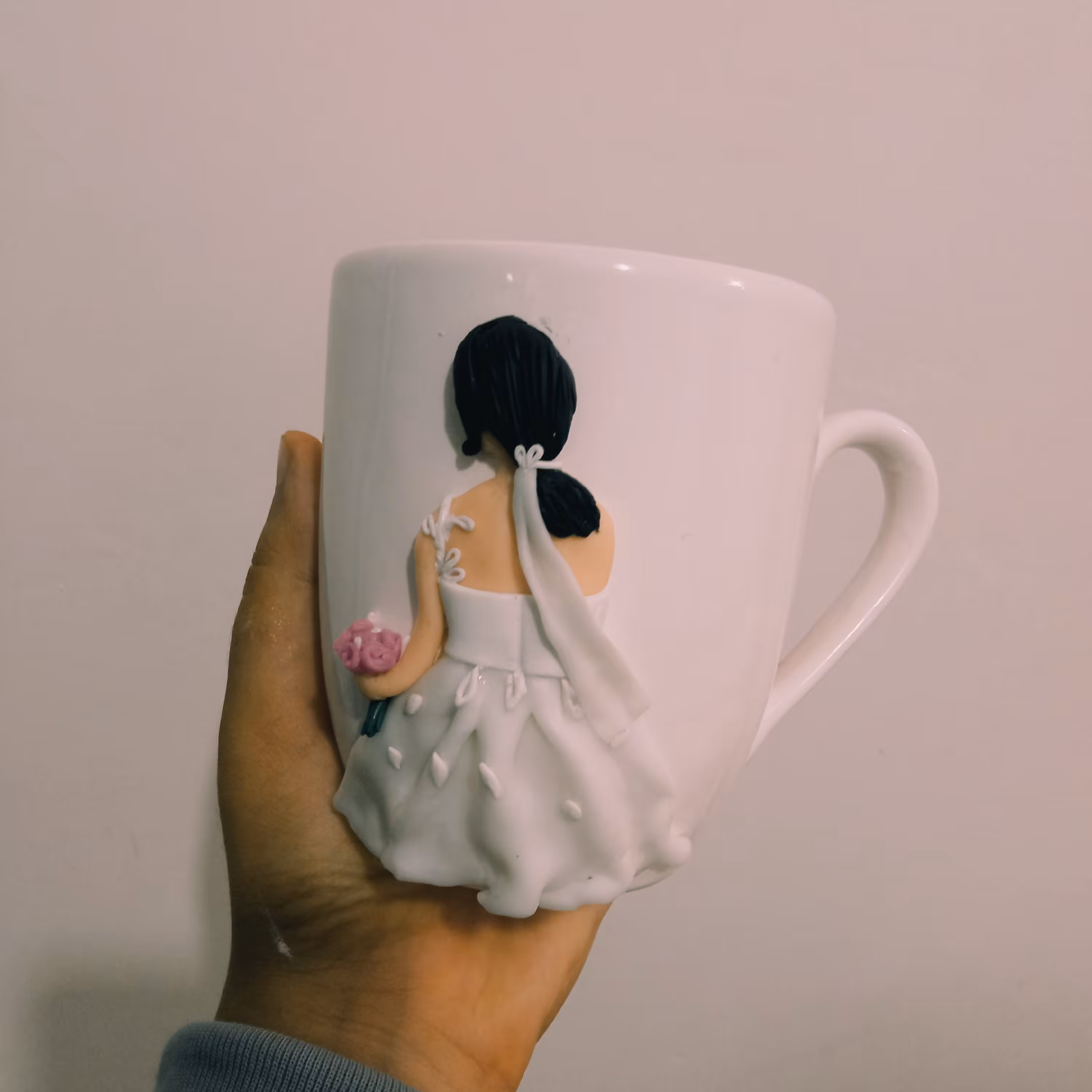 ماگ عروسکی  خمیری عروس