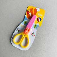 قیچی غلاف دار فلزی نوک گرد طرح حیوانات