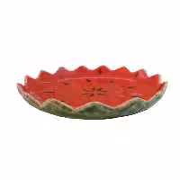 بشقاب سفالی طرح هندوانه مدل یلدا