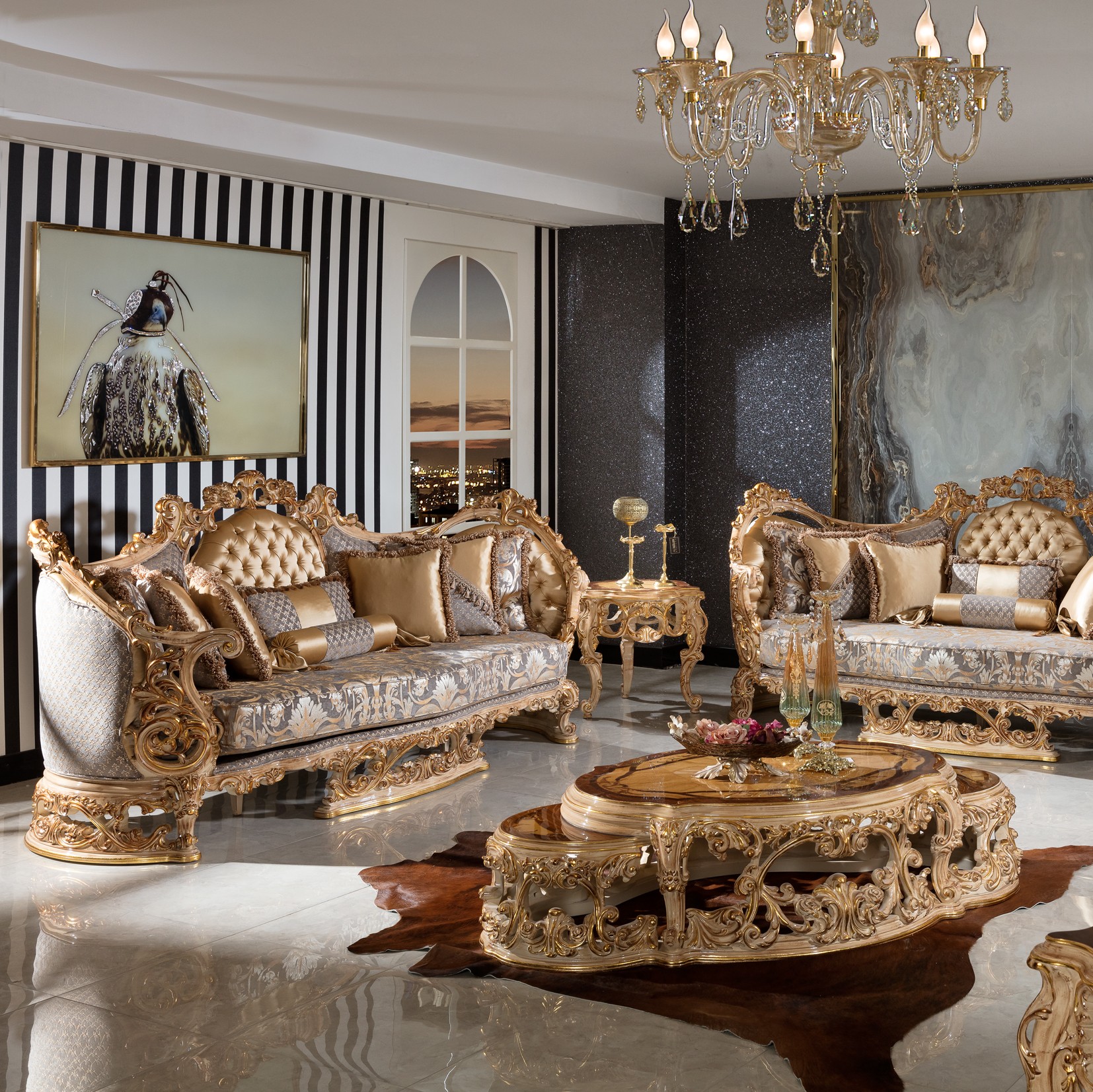مبل سوپر سلطنتی مدل جزیره (sofa set)