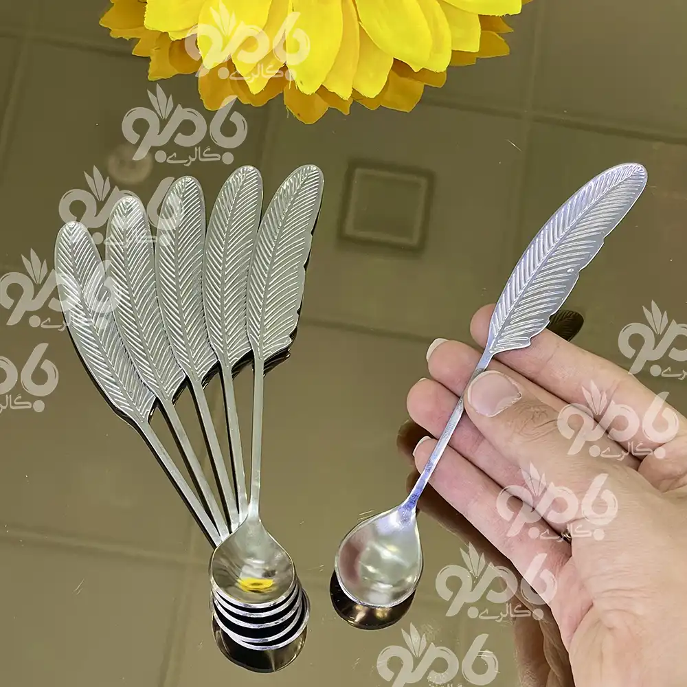 قاشق استیل طرح پر سیلور