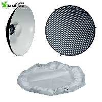 بیوتی دیش همراه گرید و پخش کننده ی نور داخل سفید (70cm)