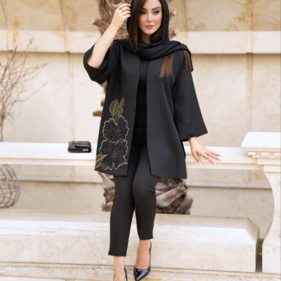 مانتو مازراتی گلدوزی کار تک و خاص زنانه مزونی