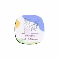 زیرلیوانی طرح ماما کدtpp007 ( امکان چاپ اسم فرد مورد نظر)