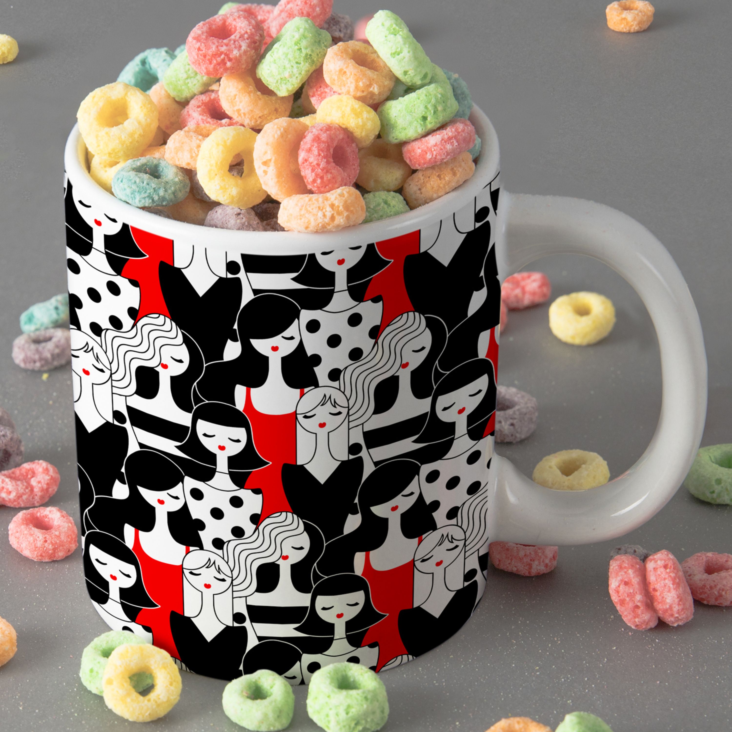 ماگ سرامیکی طرح عروسکی - چاپ سابلیمیشن - کیفیت عالی