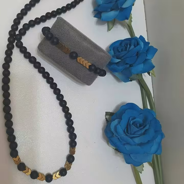 ست گردنبند ودستبند پسرانه