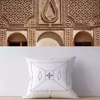 کوسن طرح سرو مخمل