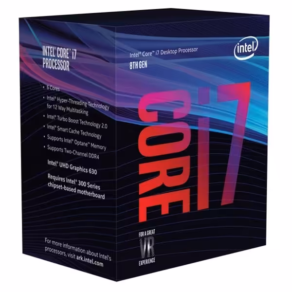 پردازنده اینتل مدل Core i7-8700K 3.7GHz LGA 1151 Coffee Lake
