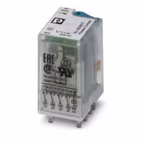 رله شیشه ای فونیکس کنتاکت چهار کنتاکت 24DC و (14 پایه گرد 6 آمپر) REL-IR4/LDP- 24DC/4X21