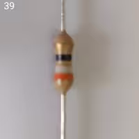 مقاومت 39 اهمی یک وات الکترونیکی 