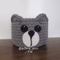 باکس تریکو مدل خرسی بافت گندمی با کف پلکسی