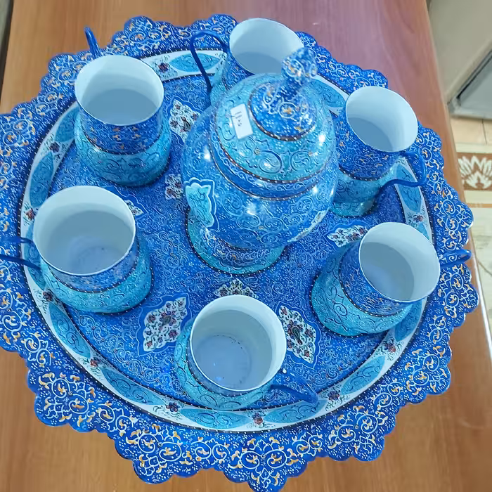 سرویس کامل چای خوری زیبای میناکاری