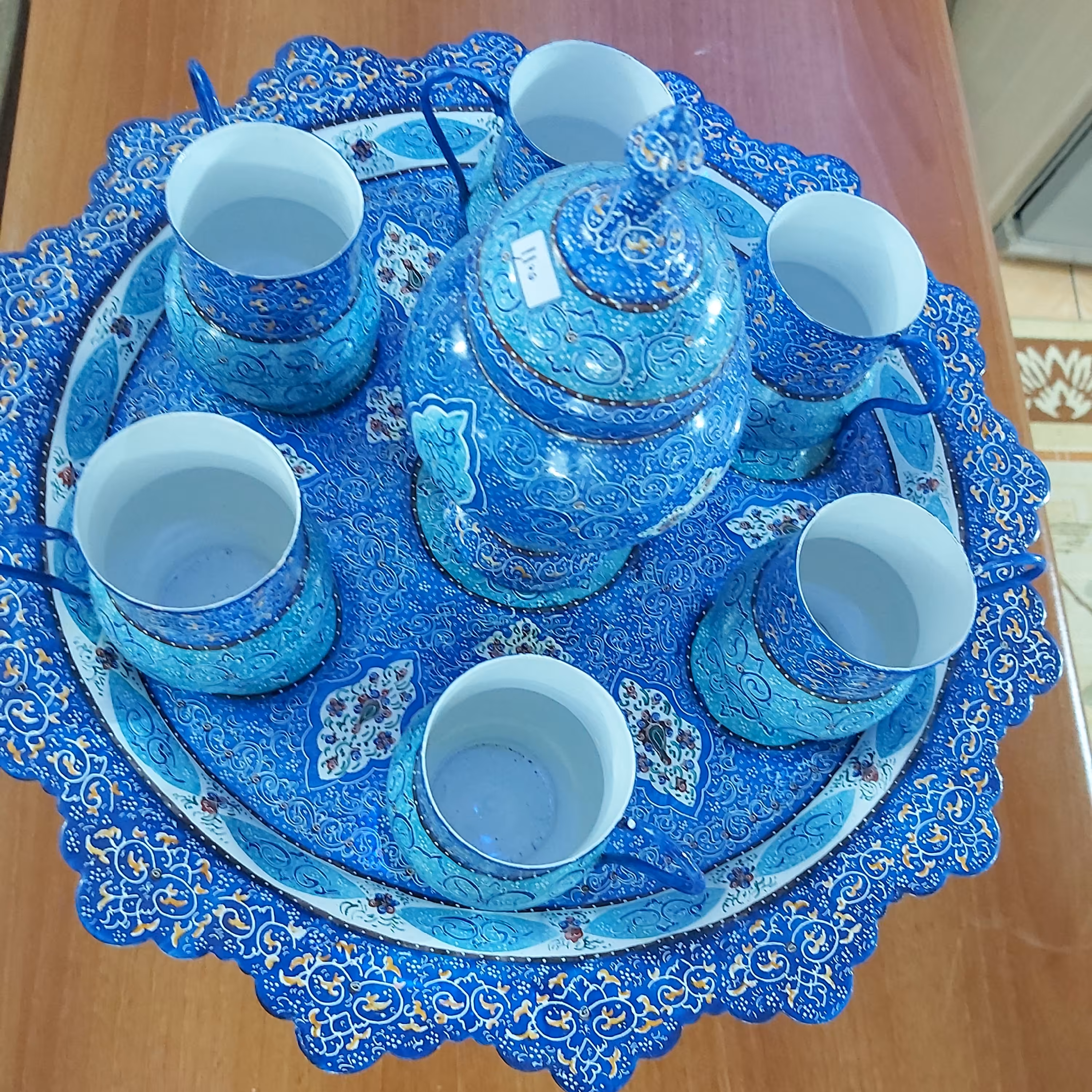 سرویس کامل چای خوری زیبای میناکاری