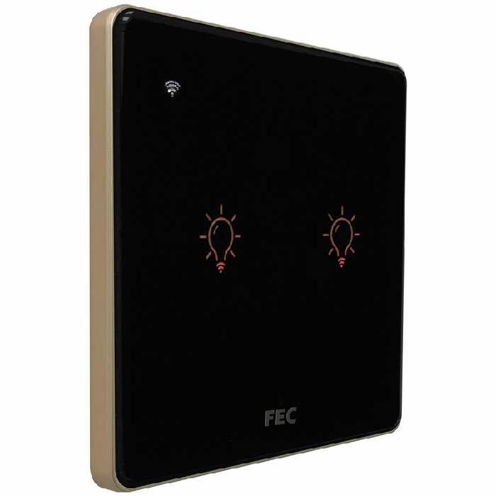 کلید دو پل اف ای سی مدل لمسی هوشمند