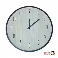 ساعت دیواری گرد پلاستیکی مدل Natural Black برند ونکو آلمان | ژرمن کالا