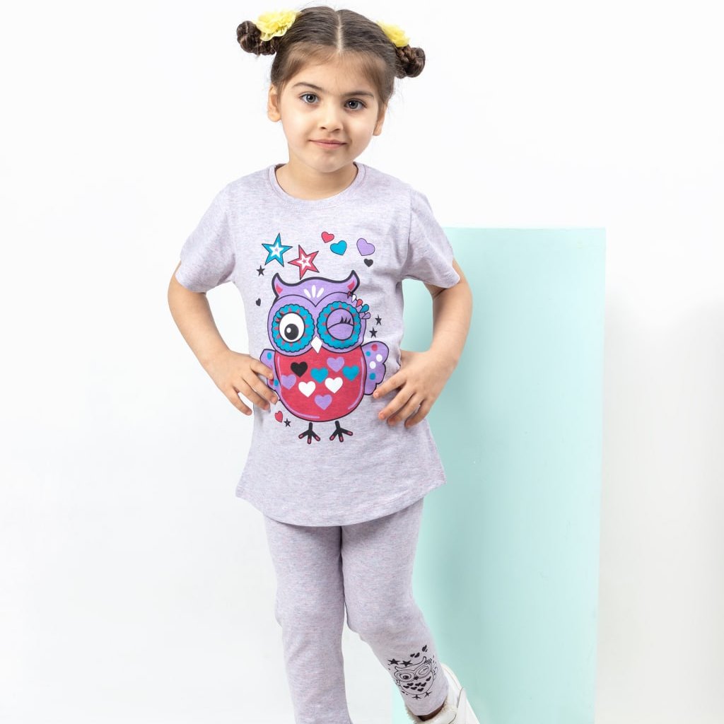 تیشرت شلواردخترانه تریکو پنبه ای سایز(35تا50)