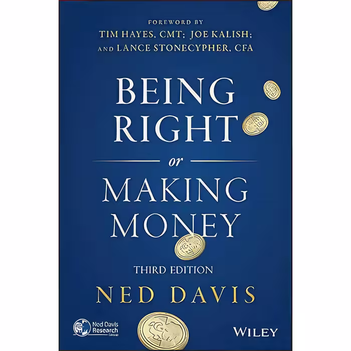 کتاب زبان اصلی Being Right or Making Money اثر Ned Davis انتشارات Wiley