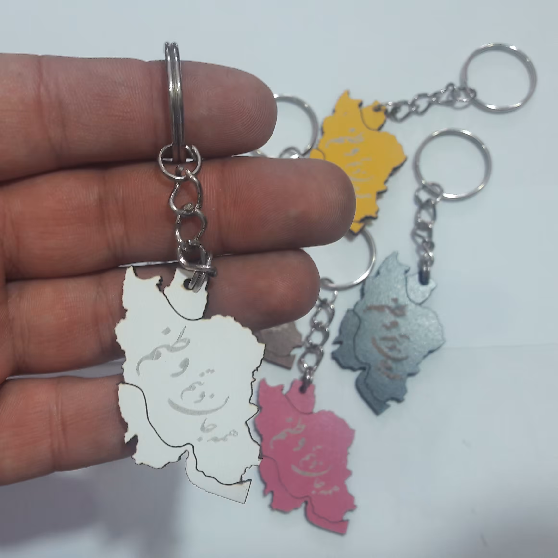 جاکلیدی  چوبی طرح  نقشه ایران سرکلیدی ایران دلسی لیزر