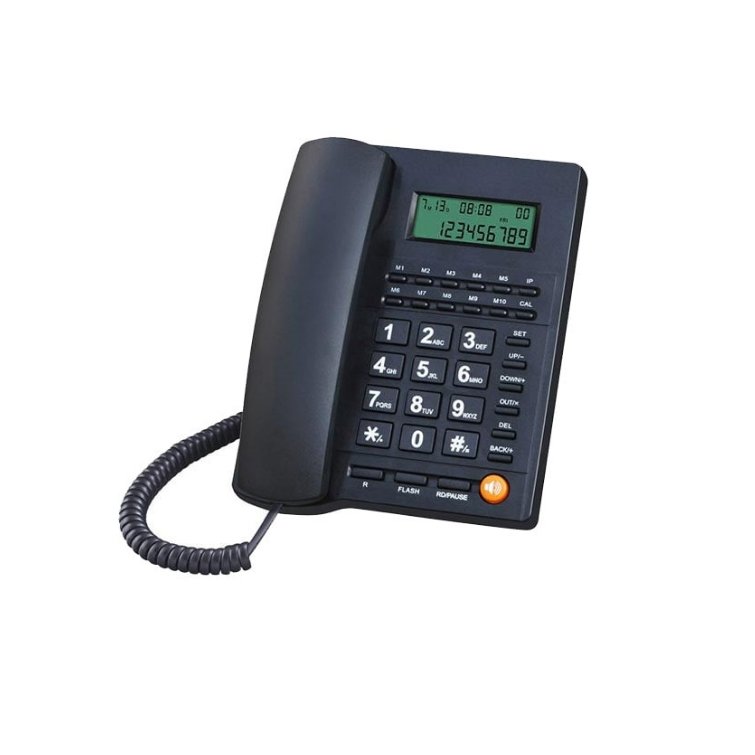 تلفن رومیزی باسیم مدل L019 رنگ مشکی