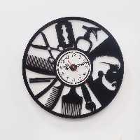 ساعت آرایشگاه مردانه فانتزی چوبی کد 02