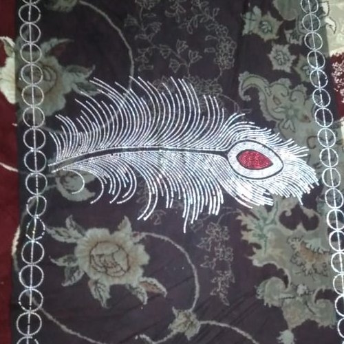 شال نگینی مدل طاوو