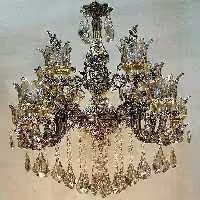 لوستر قالب سفارشی دوگل لاکچری تمام برنزی 