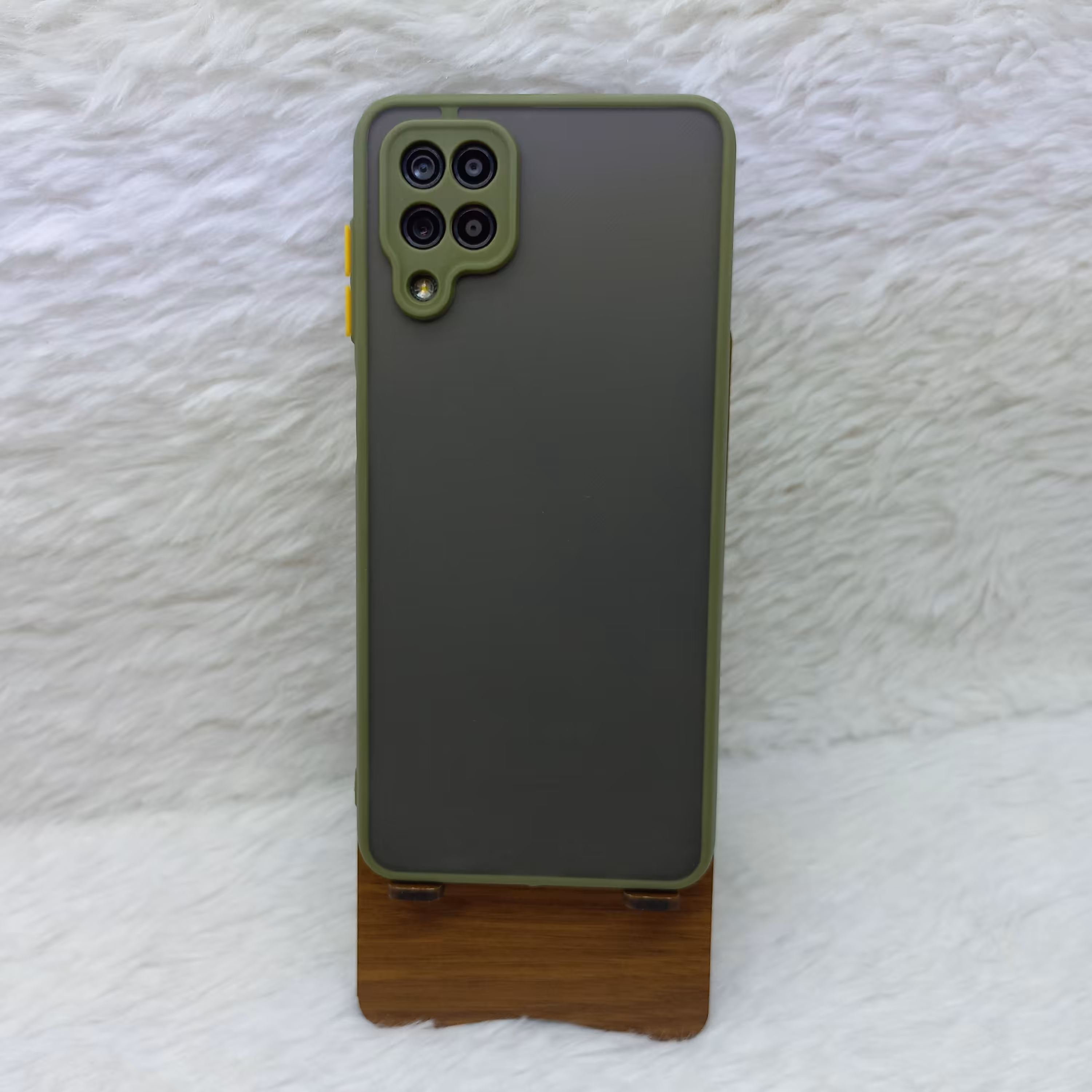 گارد پشت مات گوشی سامسونگ A12 رنگ سبز  1