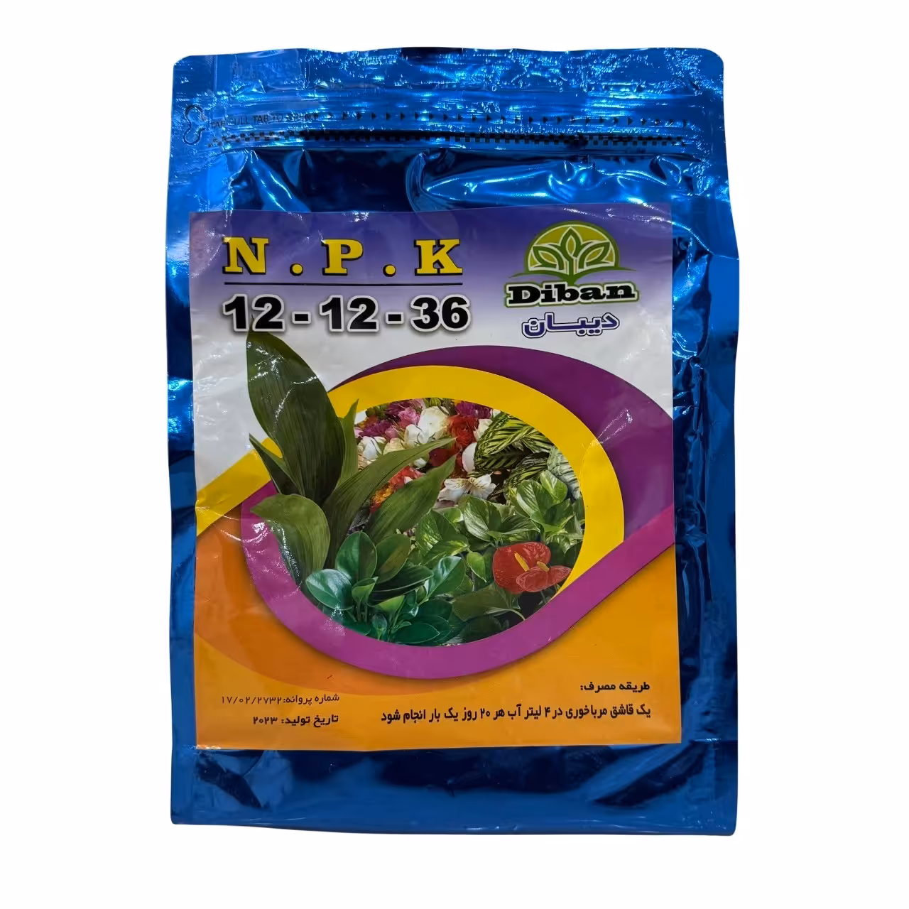 کود گلدهی NPK یک کیلویی 36-12-12