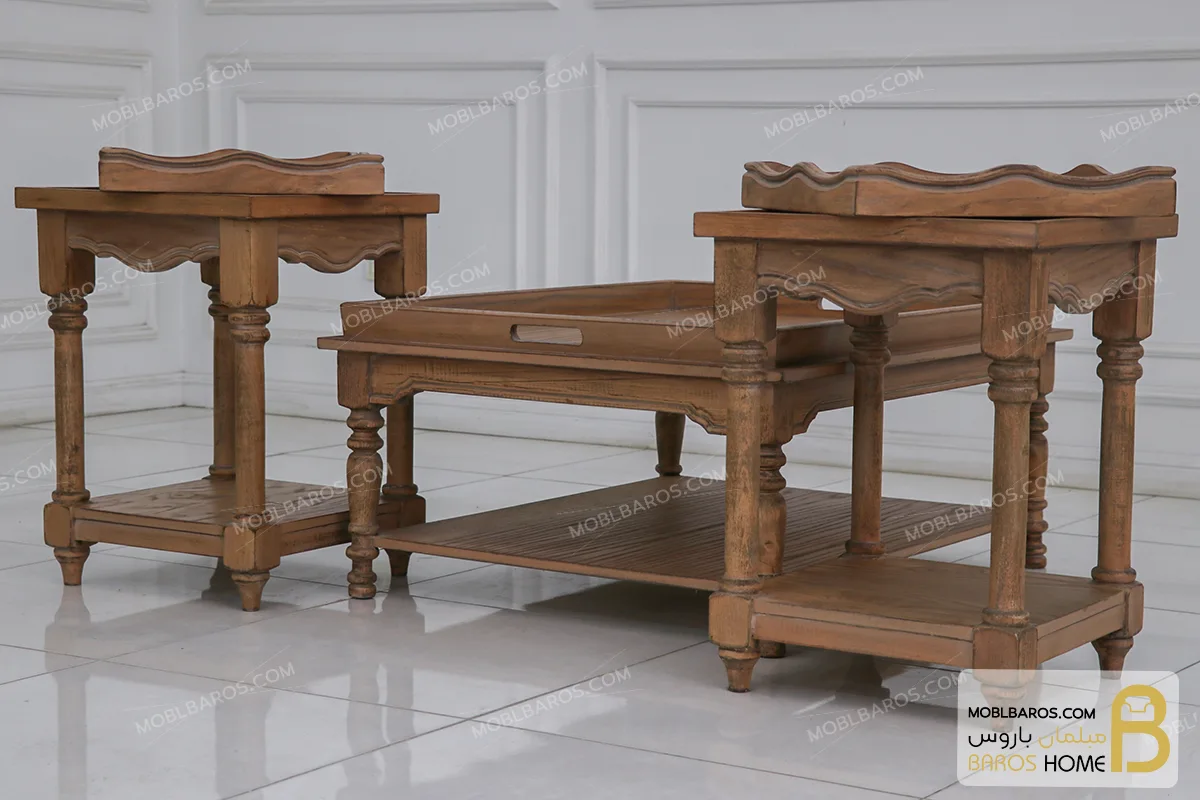 میز جلو مبلی و عسلی کنار مبلی سینی دار جدید آنجل کد 4