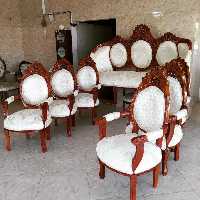 مبل استیل 9نفره چوب راش (پس کرایه)