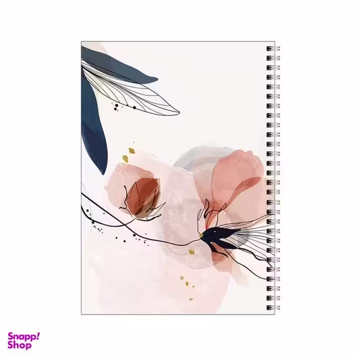 دفتر مشق 50 برگ بامبیلیپ طرح گل کاغذی مینیمال کد 9420304