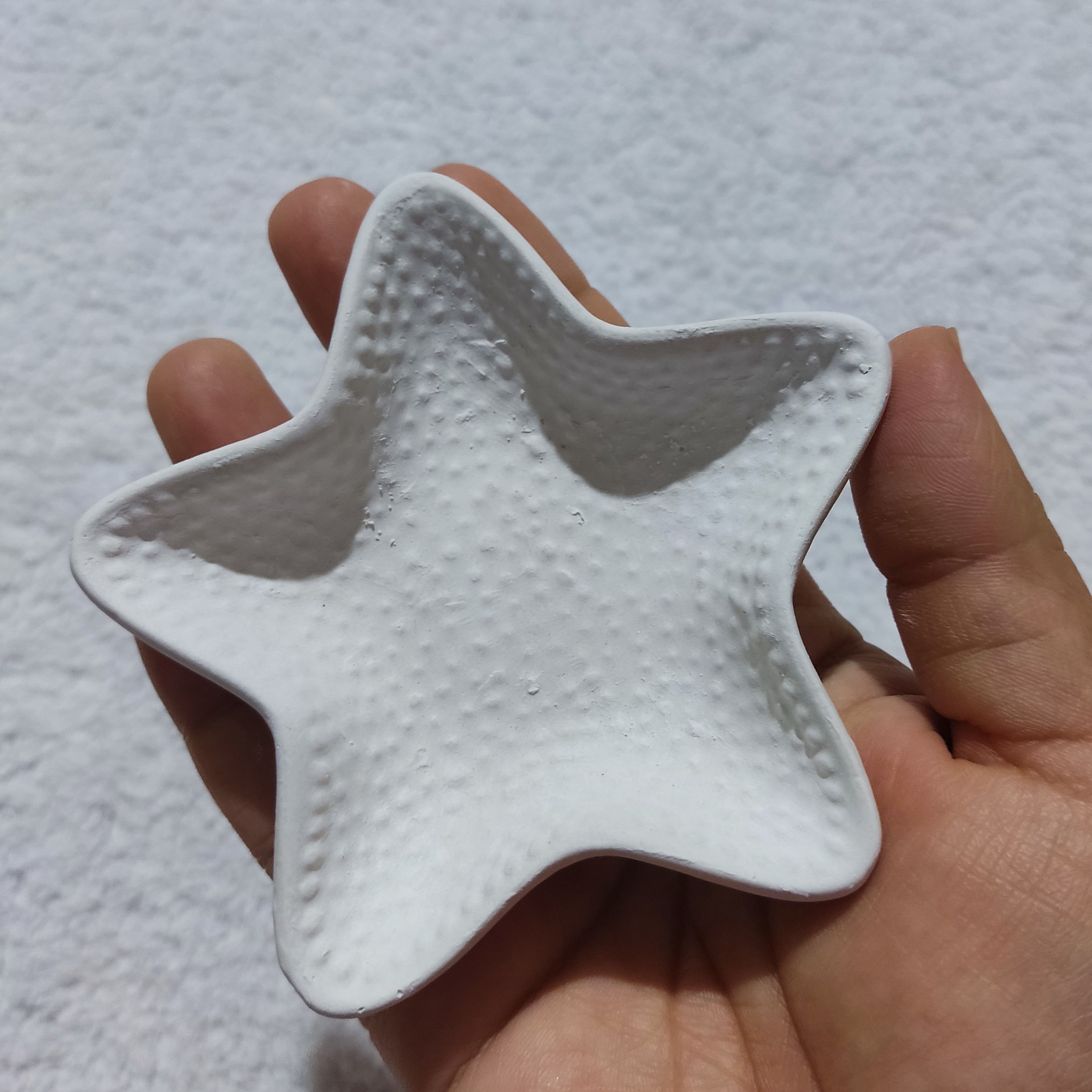 ظرف هفتسین مدل ستاره دریایی کوچک ، هفت سین ستاره کوچک ، ظرف هفتسین طرح ستاره ، بیس خام ستاره ، ستاره سنگی ، ستاره بتنی