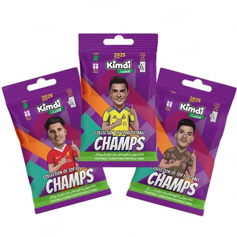 اسباب بازی شانسی کیمدی مدل فوتبالی چمپس 2025 مجموعه 3 عددی