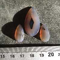 ست عقیق کبود تراش اشکی 