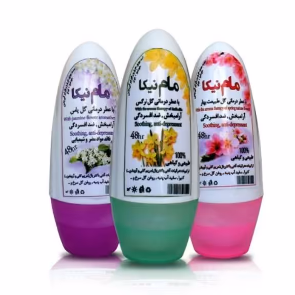 مام رولی نیکا  سه تایی با سه رایحه گل یاس گل همیشه بهار گل نرگس