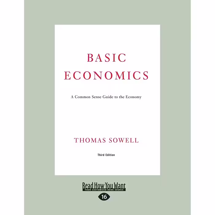 کتاب زبان اصلی Basic Economics اثر Thomas Sowell انتشارات ReadHowYouWant