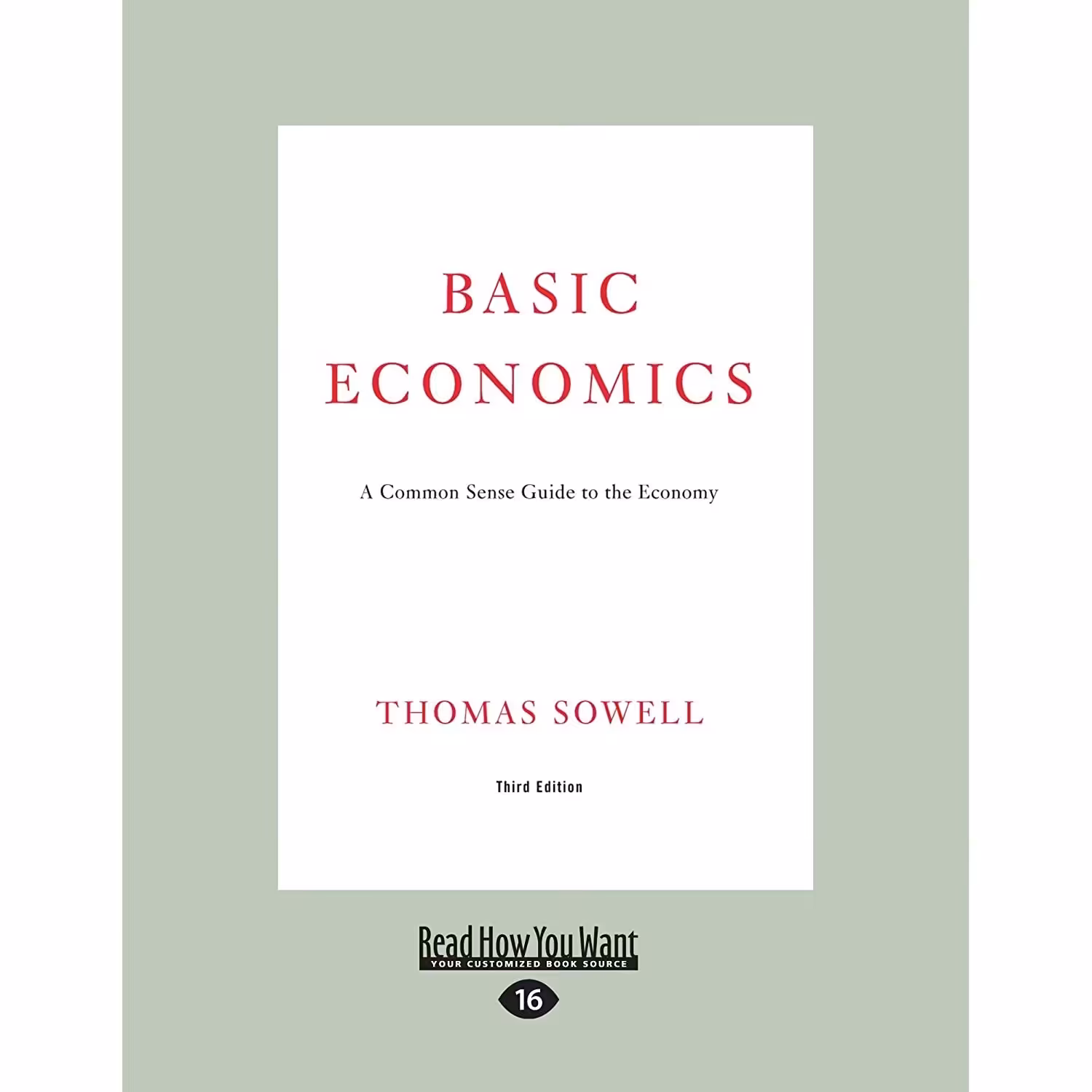 کتاب زبان اصلی Basic Economics اثر Thomas Sowell انتشارات ReadHowYouWant