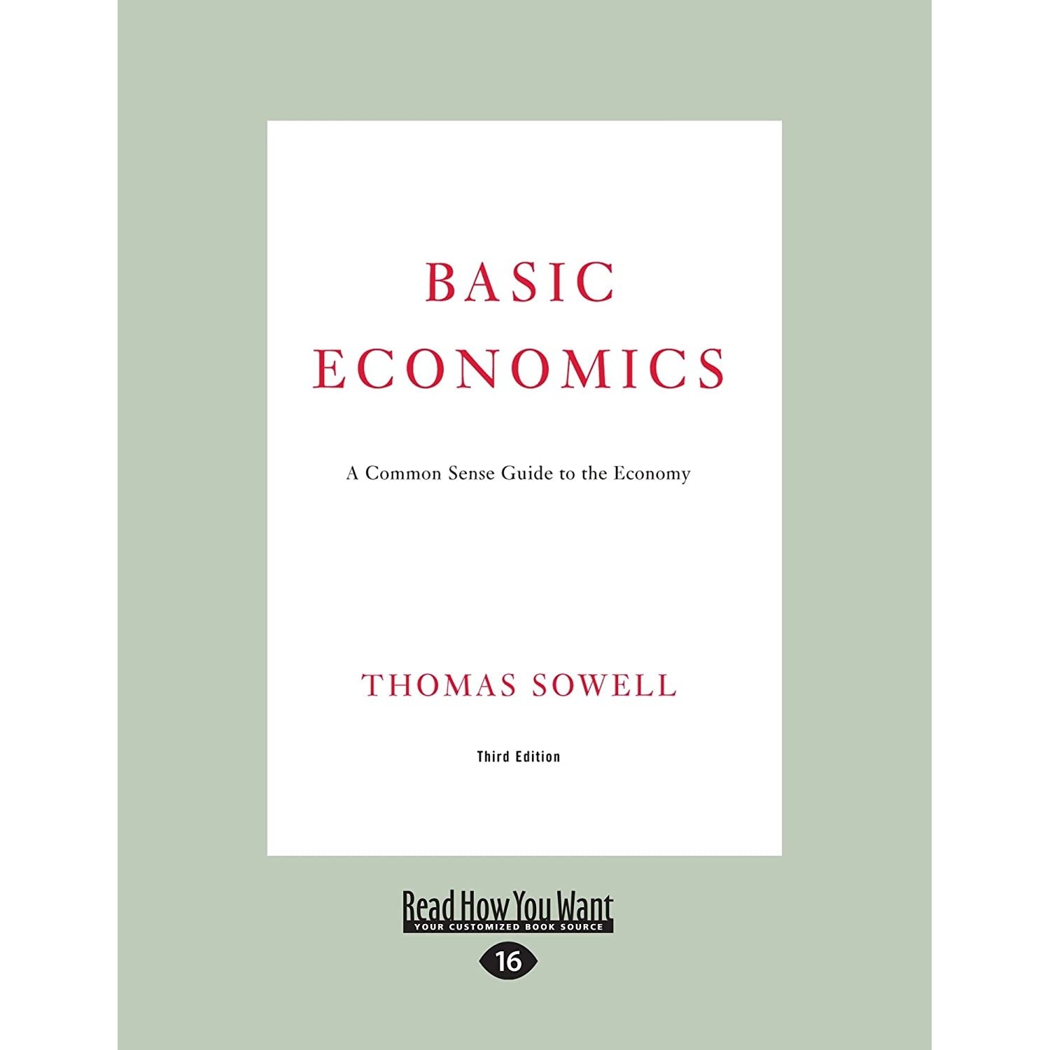 کتاب زبان اصلی Basic Economics اثر Thomas Sowell انتشارات ReadHowYouWant